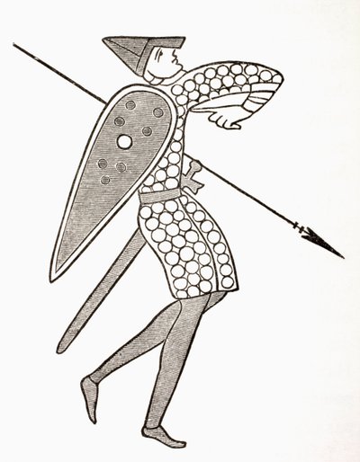 Norman Spearman z Armii Wilhelma Zdobywcy, 1873 autorstwa French School